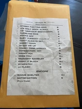 Rolling Stones Tour ALLEGIANT STADIUM NOV 6 2021  RS SETLIST ORIGINAL STAGE USED