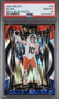 2024 Panini Select Bo Nix #30 Red & Blue Shock Prizm Rookie PSA 10 Broncos