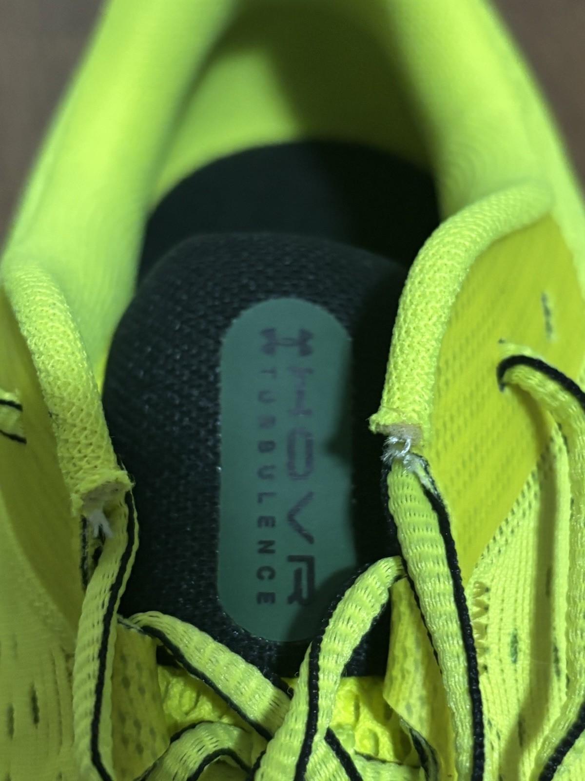 UNDER ARMOUR MENS UA HOVR TURBULENCE  3025419-301 Shoes Men's 12.5 Yellow black thumbnail 7