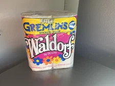 Vintage Unopened Pack Gremlins Stickers Waldorf Toilet Tissue Paper Roll 1984