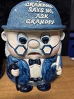 Set Of  Ask Grandma & Ask Grandpa Cookie Jars Enesco Japan No Chips — photo 5