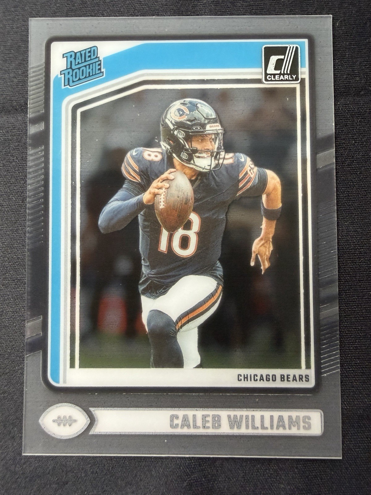 2024 Panini Clearly Donruss Rated Rookie Caleb Williams #51 Bears Football