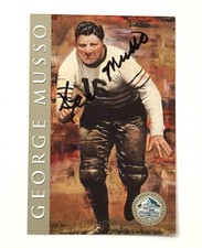 GEORGE MUSSO PLATINUM Autograph Hall of Fame Signature Series 470/2500 Bears HOF