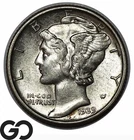 1939-D Mercury Dime, Choice AU++
