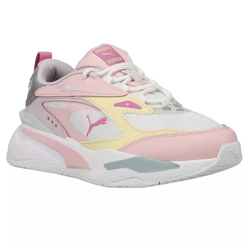 Puma RS-Fast Limits Shiny Jr White-Chalk Pink-Flower 387756-01 Grade-School Size - Picture 2 of 4