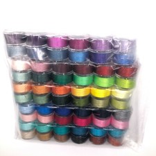 PeavyTailor 60 Pcs/Colors Prewound Embroidery Bobbins 40 Weight Polyester Thread