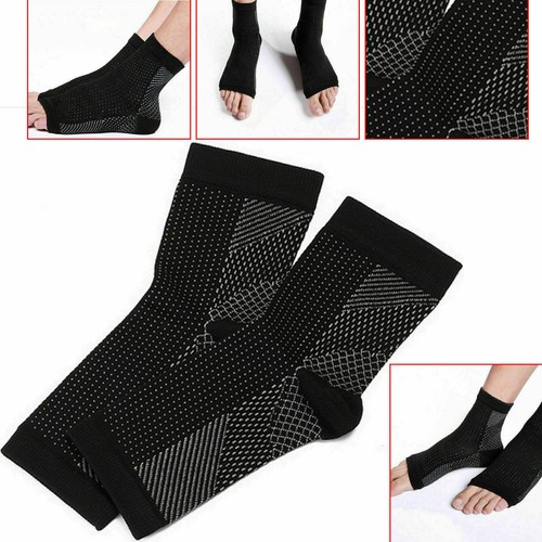 2 x Plantar Fasciitis Compression Socks Heel Foot Arch Pain Relief Support Pair - Picture 3 of 12