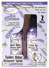 Air Jungles Toilet Poop Odor Eliminator Spray, Lavender Scent, Pack of 2