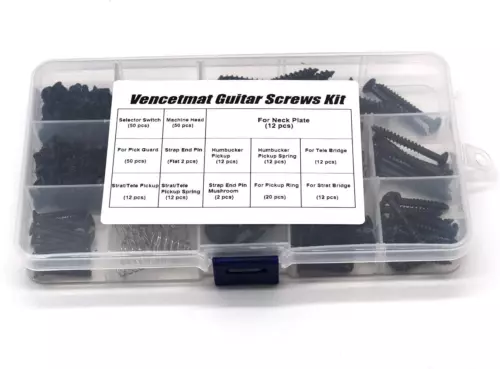 Guitar Screws Kit, Guitar Hardware Luthier Parts-Kit for Tele/Strat/Sq,Switch,Tu