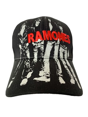 Ramones Album Art Band Image Black Baseball Cap Hat New Fitted