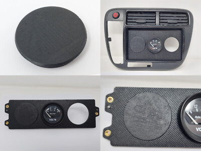 Empty Gauge Pod Hole Cap Universal 52mm Plug delete unused blank plate cover