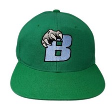 Letter B Claw Snapback Hat Green One Size Adj...