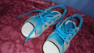 FASHION TURQ & GREY SANDALS,SNEAKERS. . SZ 6.5  DISPLAY NEW WITHOUT TAGS