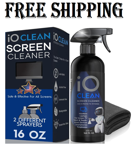 Screen Cleaner Spray (16oz) – Best Large Cleaning Kit for LCD LED OLED ...