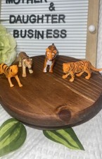 Tiger Animal Figure Toy Lot FLAW Zoo