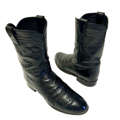 Justin black cowboy boots mens 9.5 EE Justin Men main image 2