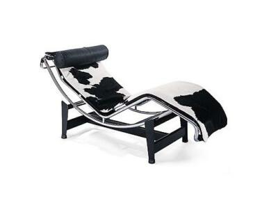 Classic modern design Le corbusier style LC4 lounge chair genuine cowhide 
