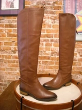 Sole Society Andie Brown Leather Over the Knee Boot 8.5 38.5 NEW