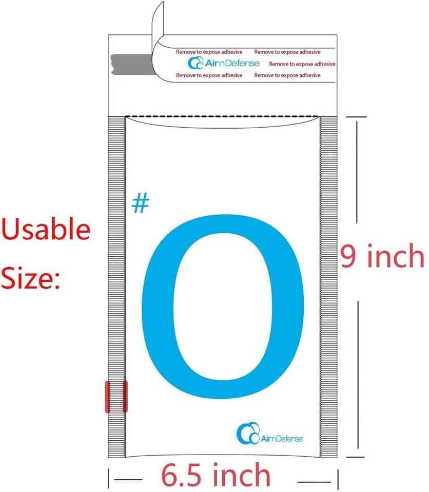 Sobres acolchados AirnDefense #0 6,5x10" color poliburbuja envío Foto 2 de 4