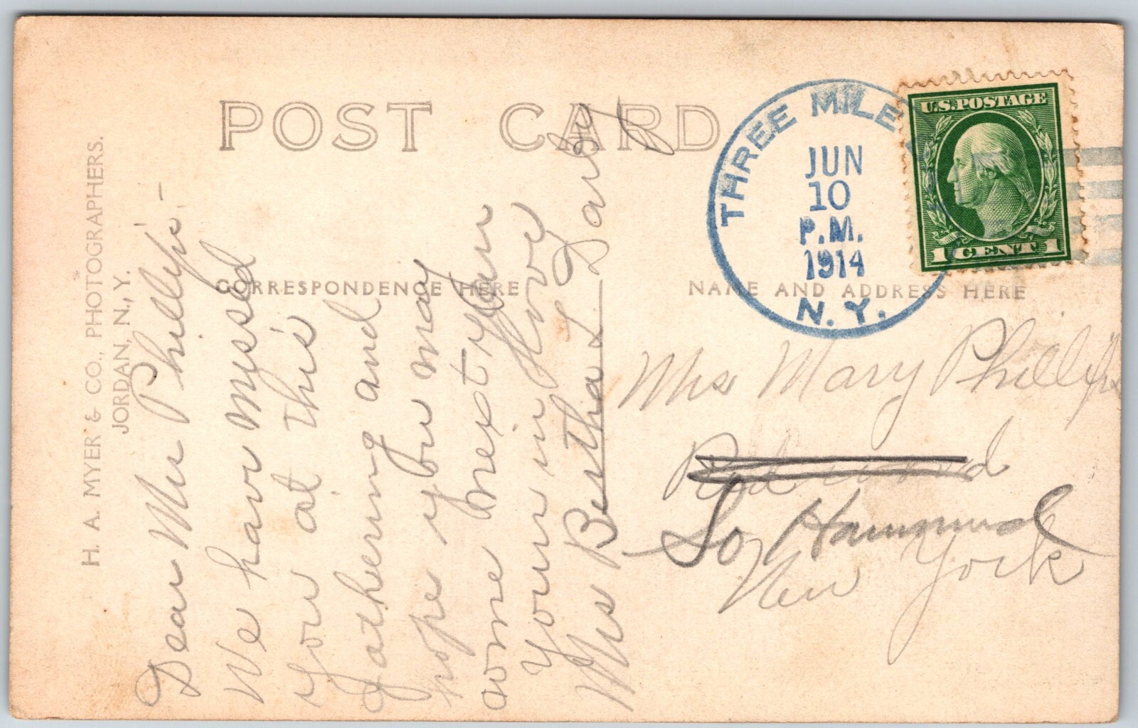 bapist church three mile bay new york RPPC real photo 1914 eBay