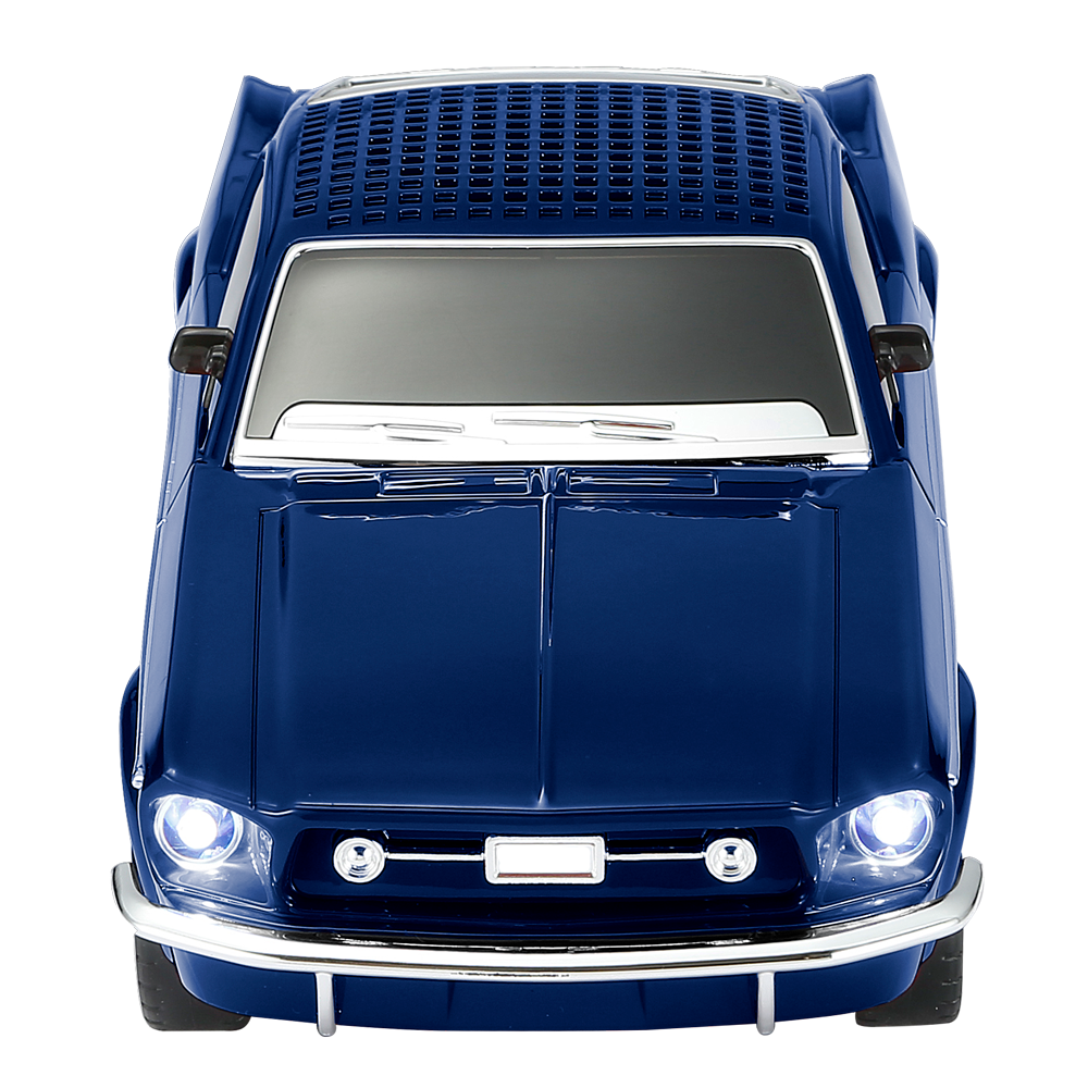 Ford Mustang 1967 Blue Bluetooth Portable Speaker w/ LED Light USB