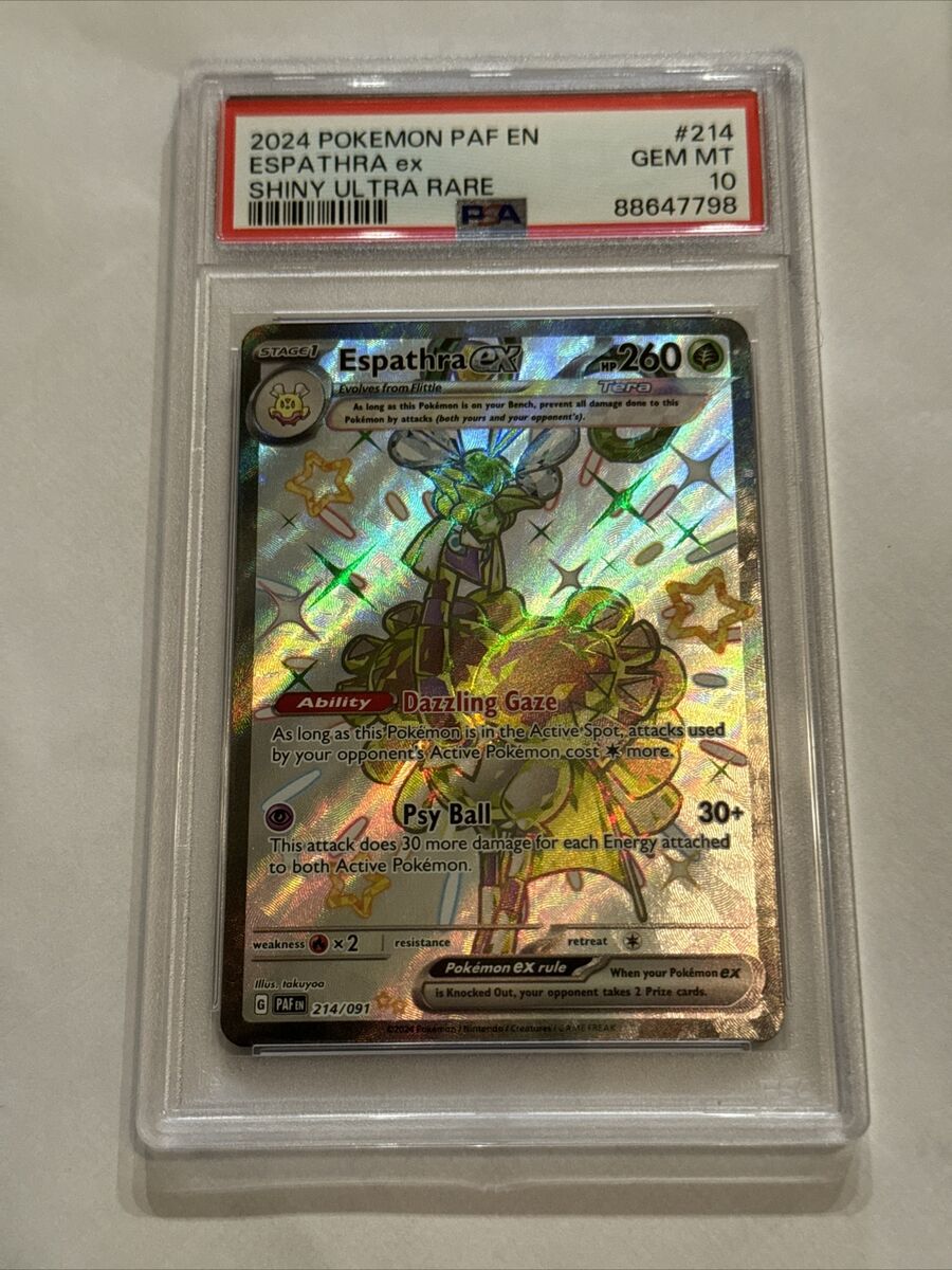 Pokemon TCG EN Paldean Fates Espathra ex #214 Shiny Ultra Pokemon TCG EN Paldean Fates Espathra ex #214 Shiny Ultra