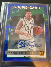 PAYTON PRITCHARD 2020-21 DONRUSS CHOICE RATED ROOKIE BLUE AUTO #15/49 CELTICS RC