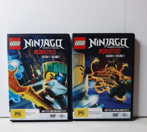 Lego Ninjago Masters of Spinjitzu Rebooted - Season 3 Volume 1 & 2 DVD Region 4 - Picture 1 of 4