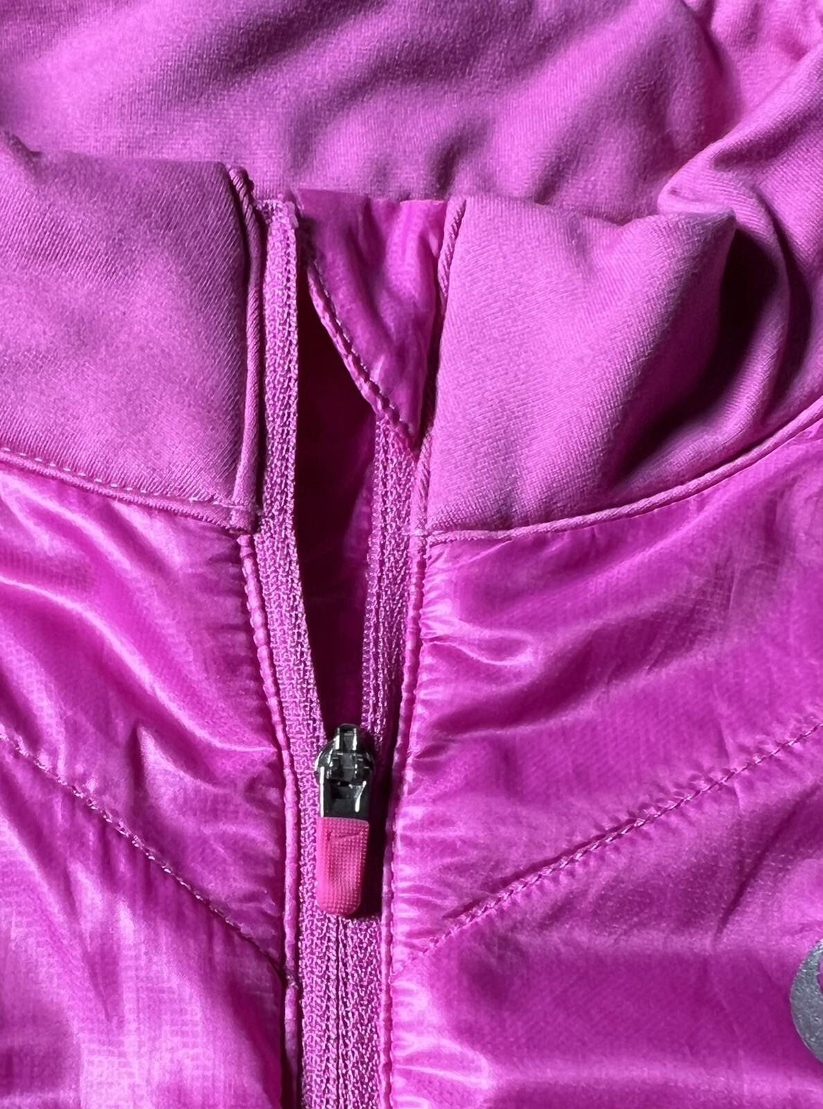 Nike Golf Athletic Vest Womens Zip Pink Sleeveless Zip Pockets Size XS