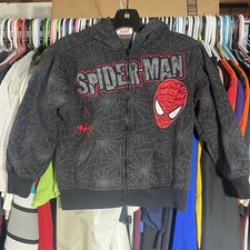 Marvel Spider-Man Spider Sense Youth Size 7/8 Zip Up Sweatshirt Hoodie Pre Owned