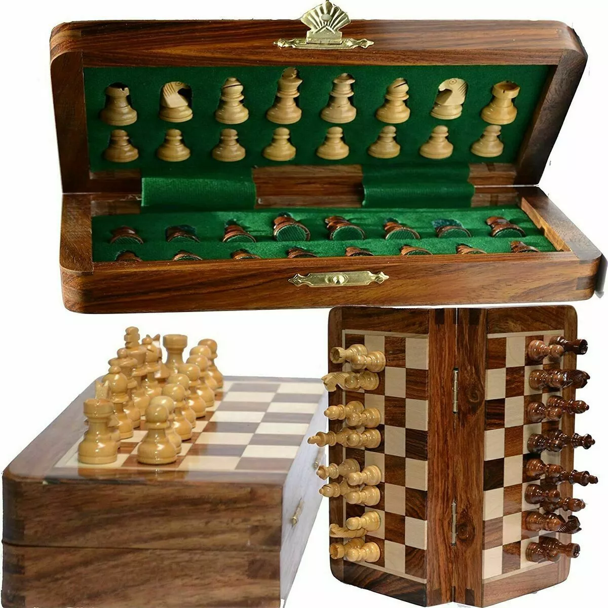 Chess Board Game Set Wood, Wooden Chess Games Sets