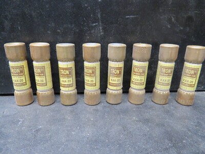 Bussmann Tron KAX-20 Fuse Lot of 8!