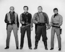 Bonanza Cartwright boys guns drawn Greene Roberts Blocker Landon 24x30 poster