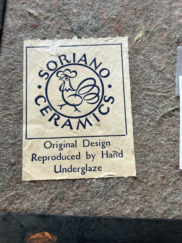 Henriot Quimper Style Kitchen Trivet W/Stand Breton Lady Dutch Soriano