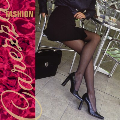 Elly Carezza SOLEIL 40 FASHION MODEL 2 PAIRS OF Pantyhose- MADE IN IT