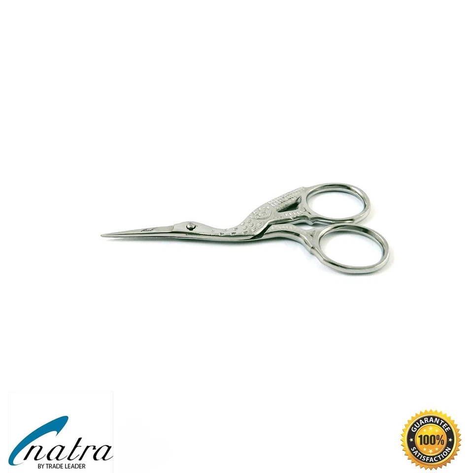 Storchschere Stickschere Fadenschere Nähenschere Handarbeitschere 10 cm Schere - Bild 3 von 4