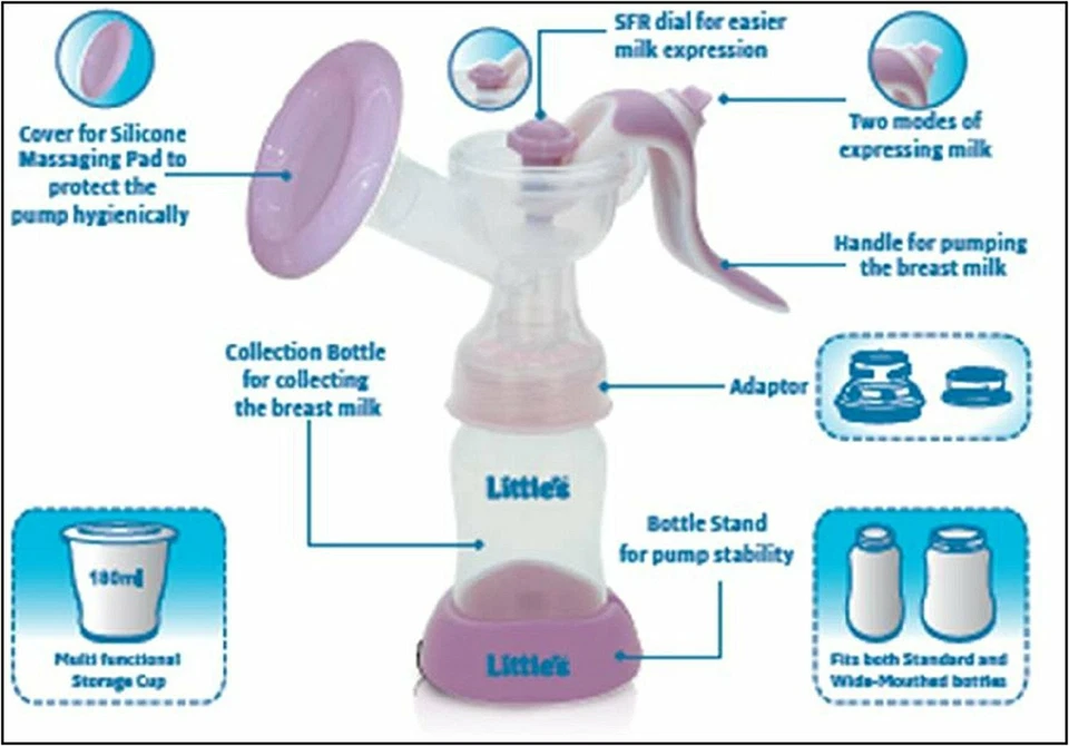 Little's Comfort-Manual Breast Pump With Adjustable Suction For Expert Baby Care - Image 3 of 3