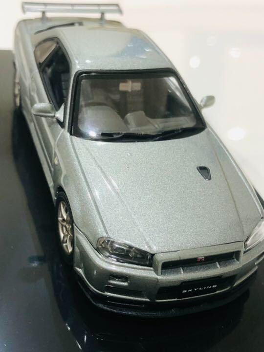 1/43 NISSAN SKYLINE GT-R R34 V-specⅡ Nur Hot Wheels Nissan Skyline GT-R (BNR34) V•spec II Nur With