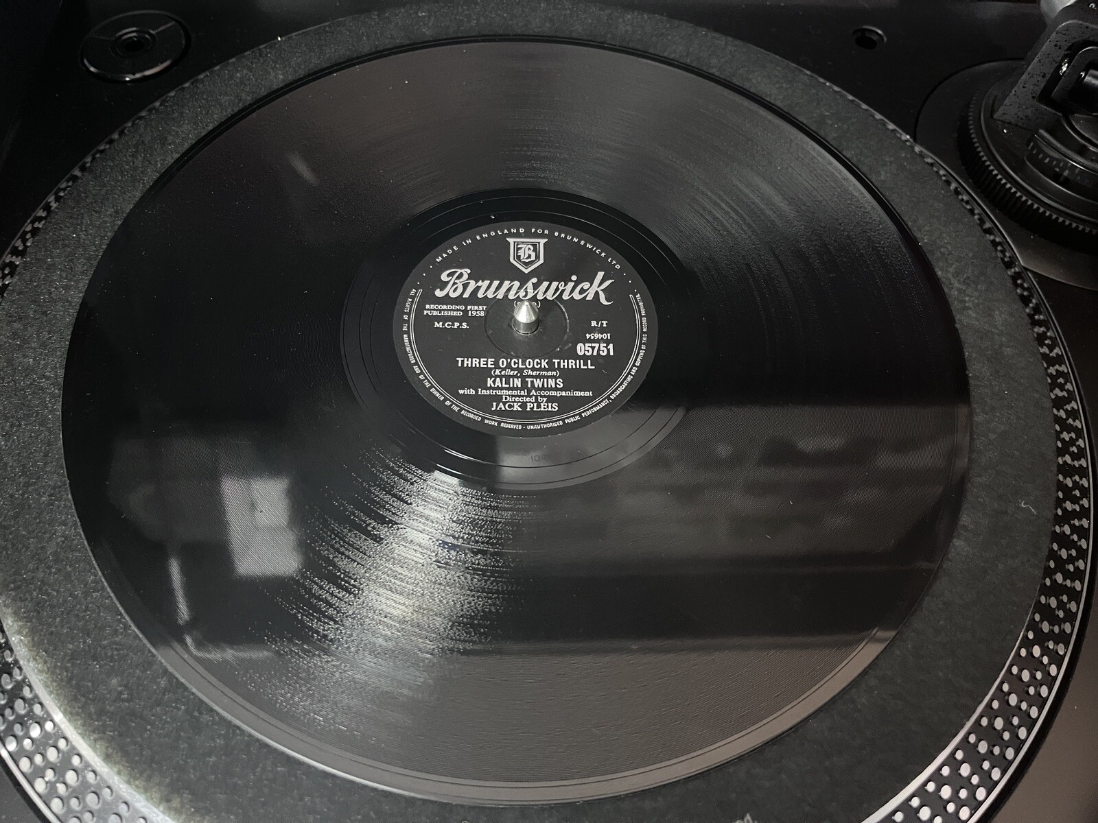 Kalin Twins When / Three O Clock Thrill 78 Shellac Record (E)