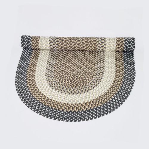 Marin Braided Reversible Indoor/Outdoor Area Rug Gray 13x16 | eBay