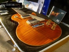 ♚MINT♚2015 Gibson Les Paul STANDARD 100th Ann♚AMBER CANDY AAA TIGER FLAME♚CRAZY!