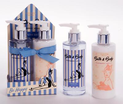 Bath & Body Geschenkset BEACH BELLE mit Duschge & Body Lotion im Pumpspender
