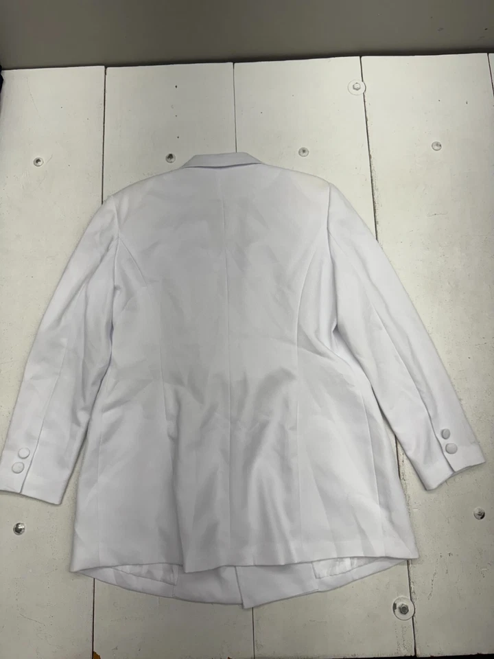 Ben Marc 白色单扣西装外套运动外套女式 12 码 — 第 2/4 张图片