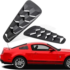 2Pcs/Set Quarter Side Window Louvers Sun Shade Cover for Ford Mustang 2005-2014