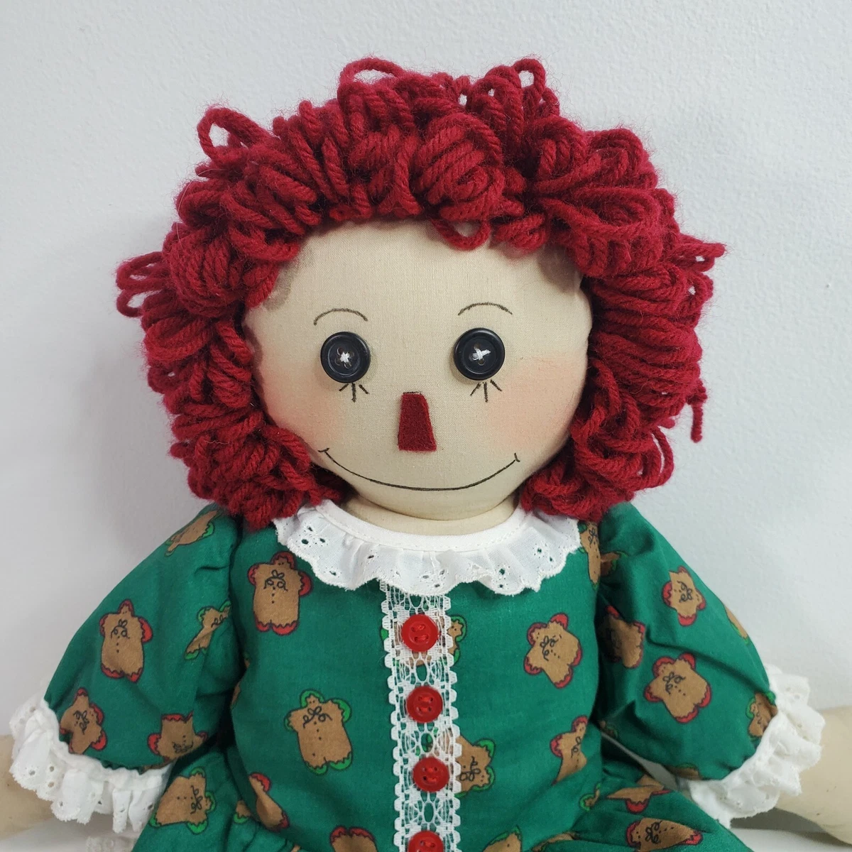 Red yarn hair doll hotsell