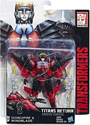 Deluxe Windblade and Scorchfire | Transformers Generations Titans Return
