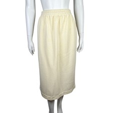 Vintage Knit Pencil Skirt Size M Company Collection Elastic Waist Made in USA