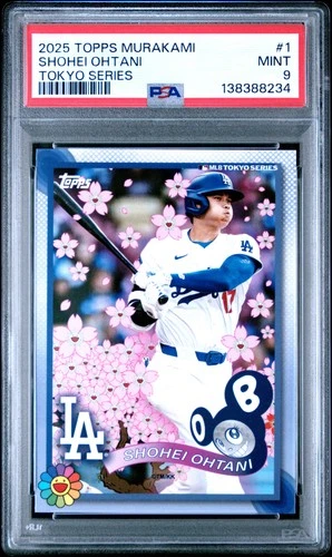 2025 TOPPS TAKASHI MURAKAMI + MLB WORLD TOUR TOKYO SERIES SHOHEI OHTANI PSA 9