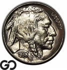 1938-D/D Buffalo Nickel, Re-Punched MM, Solid Gem BU++
