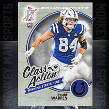 2025 Signature Class - Tyler Warren Rookie RC - CLASS ACTION #CA-14 COLTS MINT